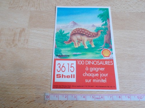 Autocollant shell dinosaures - shell,