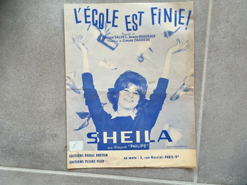 Partition sheila ecole est - sheila, l'ecole