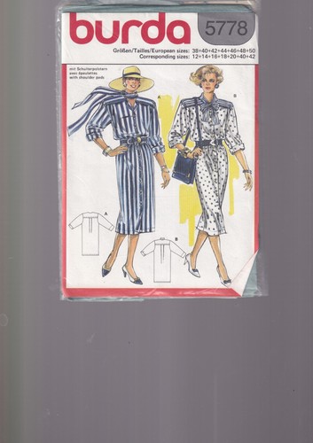 Patron burda 5778 - , robe