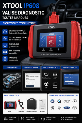 Xtool ip608 valise - valise, diagnostic
