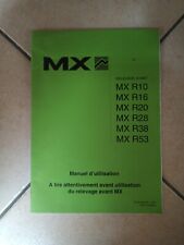 Manuel Utilisation Mx  Relevage Avant