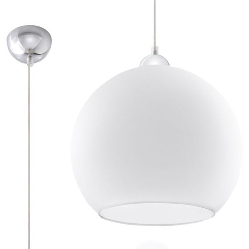 Suspension acier blanc e27 - suspension,