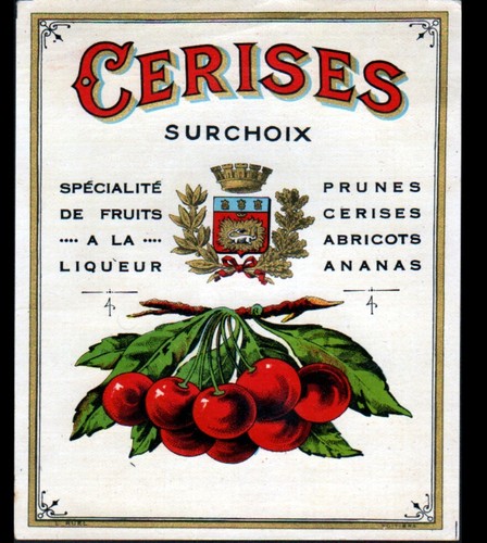 Etiquette ancienne chromo - ancienne, de