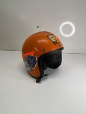 Ancien casque mobylette orange