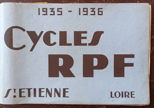 1935 1936 catalogue - rpf, cycles