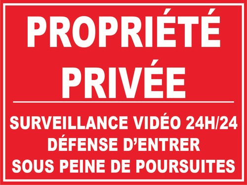 Panneau dissuasion - de,