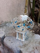 Petite Mini Cage Oiseau Tunisienne Ancienne Vintage 19cm