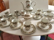 LIMOGES HAVILAND -service à café (11tasses et soucoupes, cafetière, pot à lait s