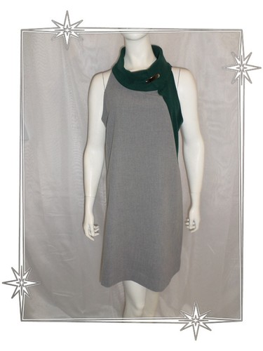 Robe fantaisie gris vert - gris,