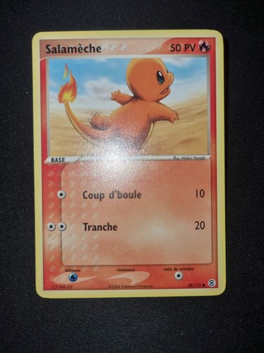Carte pokémon salamèche - carte,