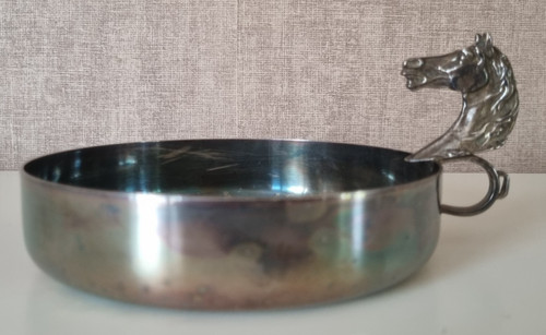 Coupe métal argenté tête - , de