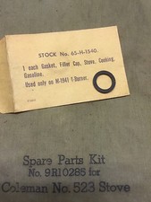 1 JOINTS DE RÉCHAUD COLEMAN US WW2 EMBALLÉ D'ORIGINE M-1941 BURNER american