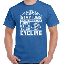 T-Shirt De Cyclisme Symptômes Hommes Drôle Cycliste Vélo VTT Route Montagne