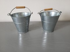 Pots en zinc et anse métal et