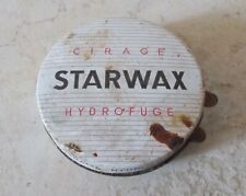 Vintage french shoe polish tin box STARWAX Cirage Hydrofuge France cleaner #2