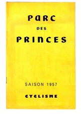 Programme du PARC DES PRINCES revanche des Championnats du Monde de Vitesse 1957