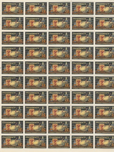 Pharmacy stamp mint - mint, 50