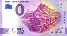 64 ARTOUSTE Petit train, 2021, Anniversaire, Billet Euro Souvenir
