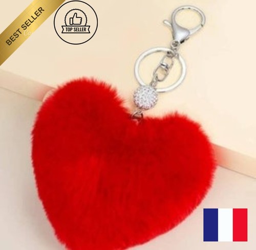 Porte clés clefcoeur pompon - clefcoeur,