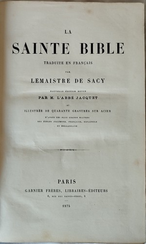 Sainte bible par - sainte,