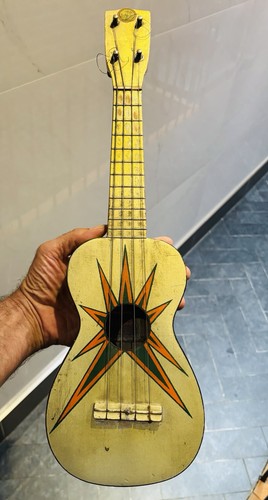 1930s vintage painted - painted, ukulele