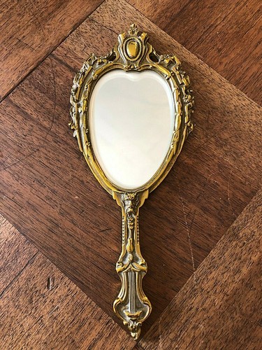 Joli miroir main bronze - a, en