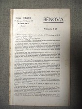Guide du Garagiste Kervoline 1928 BÉNOVA VOITURETTE 7 CV-CAMION 1 T. Automobile