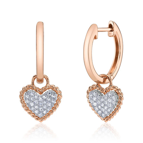 Diamant coeur boucles - coeur,