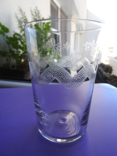 Ancien verre orangeade - ancien, à