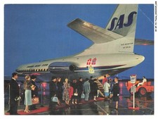 BY-BFP2-0590-AVIATION - SAS - CARAVELLE JET - ROLLS-ROYCE AVON ENGINES