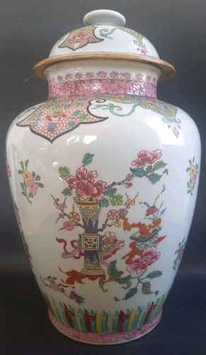 Potiche chinoise porcelaine - potiche,