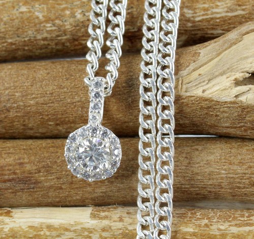 Pendentif solitaire diamant - pendentif,