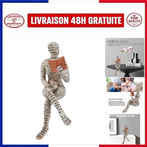 Sculpture femme lisant - femme,