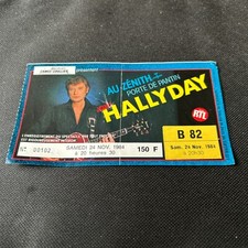 TICKET CONCERT JOHNNY HALLYDAY