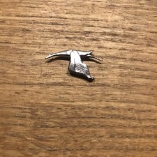 Petite cigogne nickelée pour