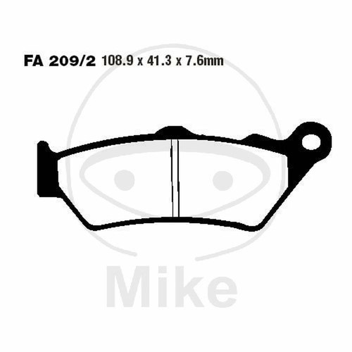 Paire plaquettes ebc fa209 - paire, 2