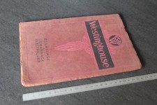 (132B) Catalogue WESTINGHOUSE équipement éclairage et démarrage électriques