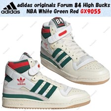 Taille homme adidas originals Forum 84 High Bucks NBA blanc vert rouge GX9055
