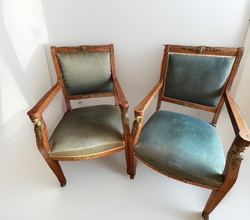 Paire fauteuils style - paire,