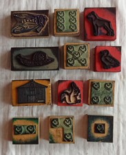 Lot 12 Anciens Tampons Encreur