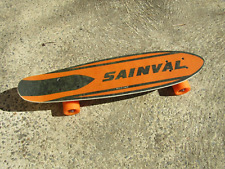 skateboard vintage   SAINVAL FIBRE  NOS  , roues et roulements abec7  neuf...