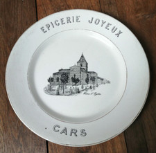 Assiette ancienne Publicitaire