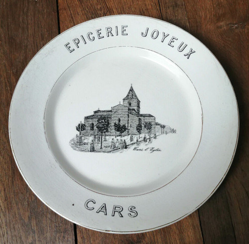 Assiette ancienne publicitaire - ancienne,