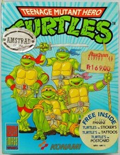 TMNT Tortues Ninja - Konami - Boite Vide et notice du Jeu logiciel Amstrad CPC D