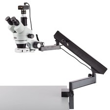 Microscope Stéréo Articulé Amscope 3,5X-90X Avec Lumière 64-LED + Caméra 3MP