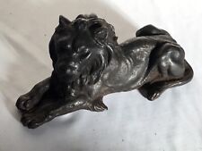 # Lion Statuette en fonte de fer 18e siècle 18th century statue 