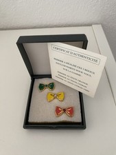 COFFRET 3 PIN'S ROLAND GARROS PERRIER AU ZESTE NOEUDS PAPILLONS 1989 *****