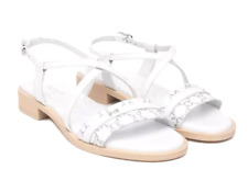 NERO GIARDINI E513403D 707 Sandales Chaussures Femme Boucle Bride Blanche