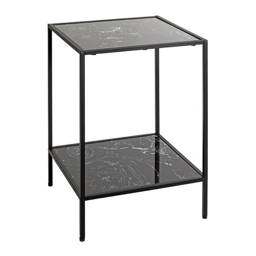 Table appoint effet marbre - d'appoint,