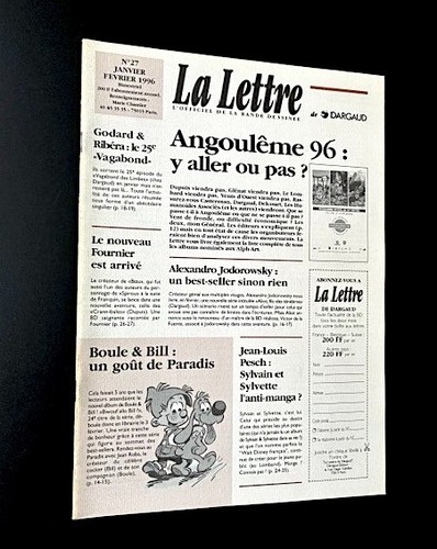 Lettre dargaud 27 - lettre,